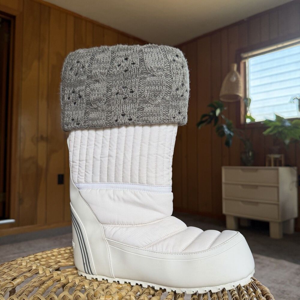 STELLA McCARTNEY adidas TAHSES WINTER BOOT snow Shoes REMOVABLE LINER Sz US 8.5 - Picture 9 of 16